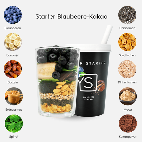 Starter  –  Blaubeere Kakao