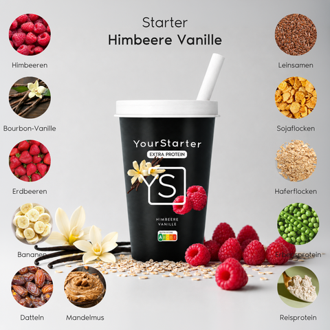 Starter  –  Himbeere Vanille (Extra Protein)