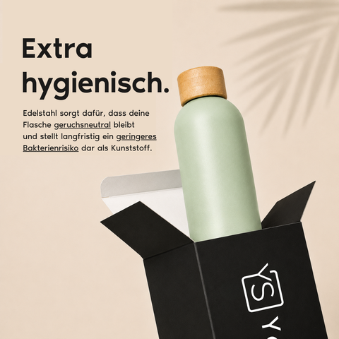Premium Edelstahl Trinkflasche